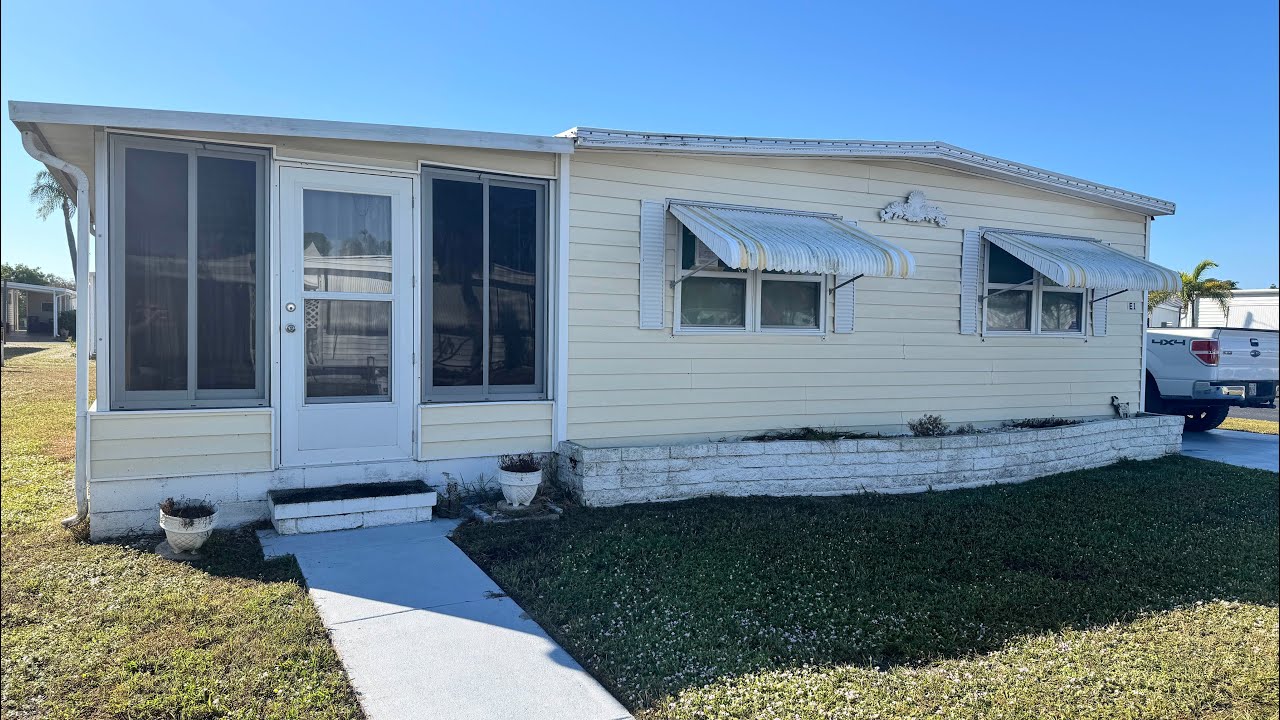 $33,900  | Turnkey Corner Lot  Mobile Home Tour | 603 63rd Ave W Lot E-1  Bradenton, Florida