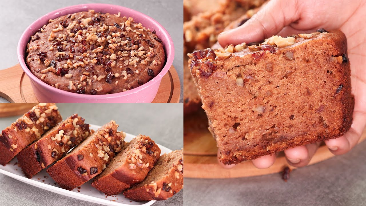 DATE CAKE RECIPE | WHOLE WHEAT WALNUT DATE CAKE | NEW YEAR SPECIAL | EGGLESS & WITHOUT OVEN