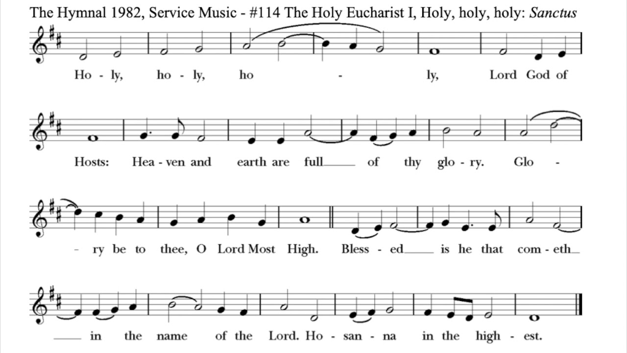 S114 Sanctus by Healey Willan