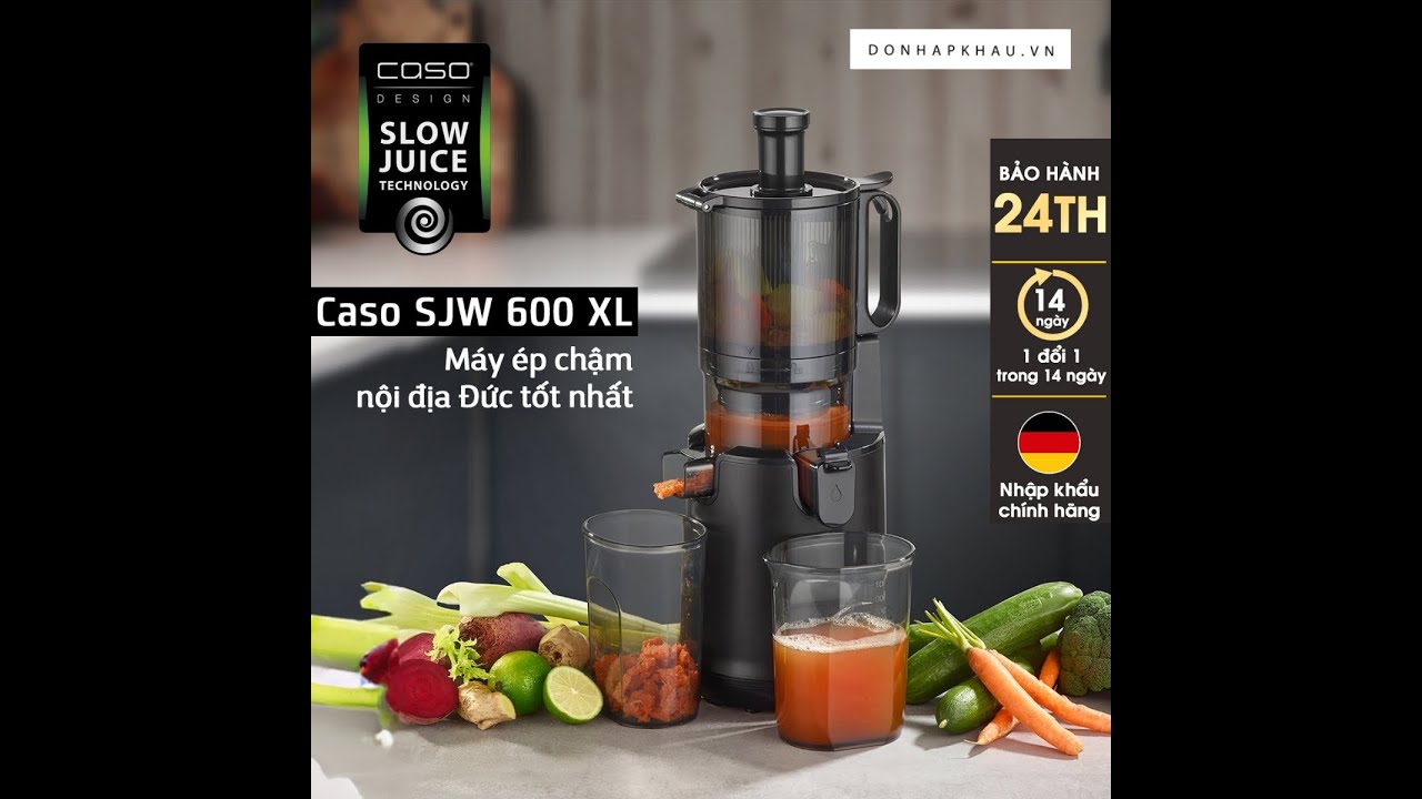 Máy Ép Chậm CASO SJW600 XL model 2024 | DONHAPKHAU.VN