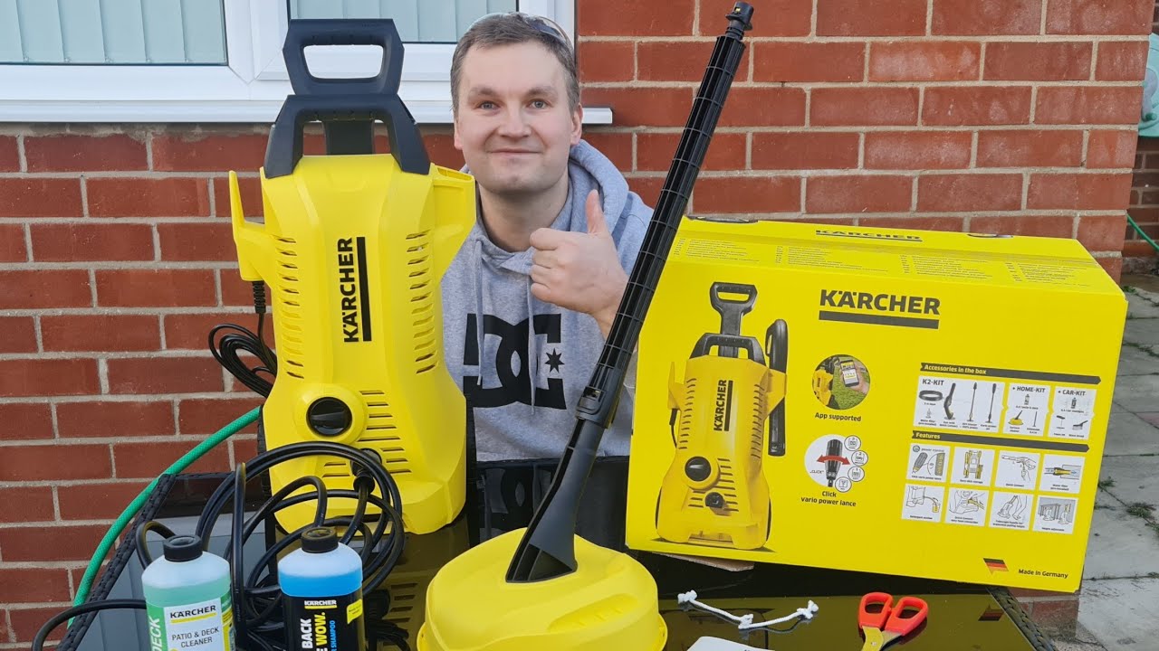 Мойка высокого давления Karcher K2 max bar 110 1400W.360L/H.145£. Проверка сборки и тестирования.