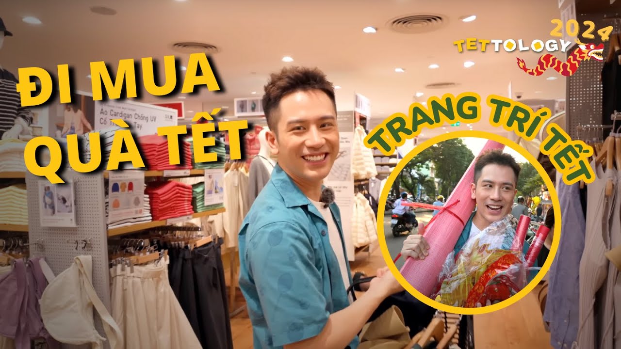 TETTOLOGY 24 Ep.02 - Đi mua quà Tết cho người thân- Chuẩn bị cho trang trí Tết // Dinology