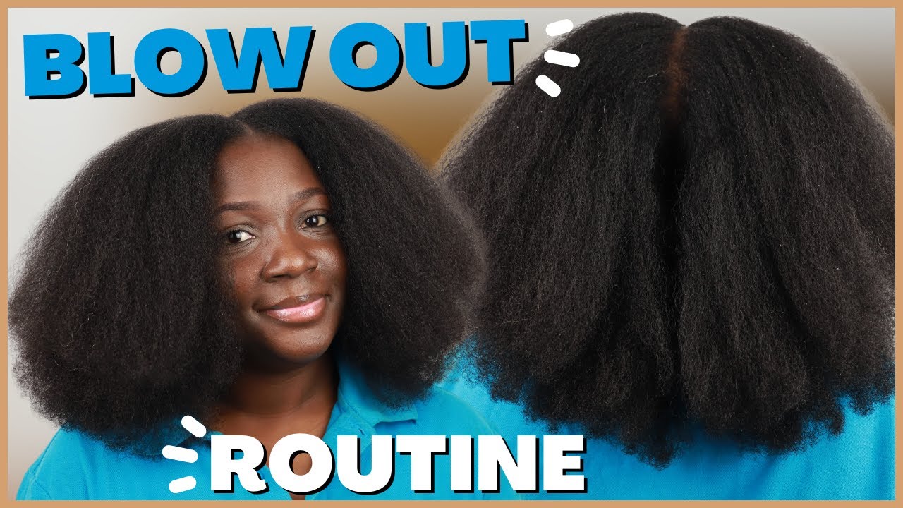 Simple blow out routine on natural hair