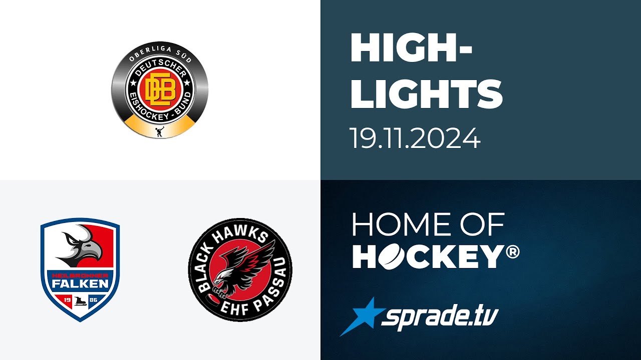 19.11.2024 - Highlights - Heilbronner Falken vs. EHF Passau Black Hawks