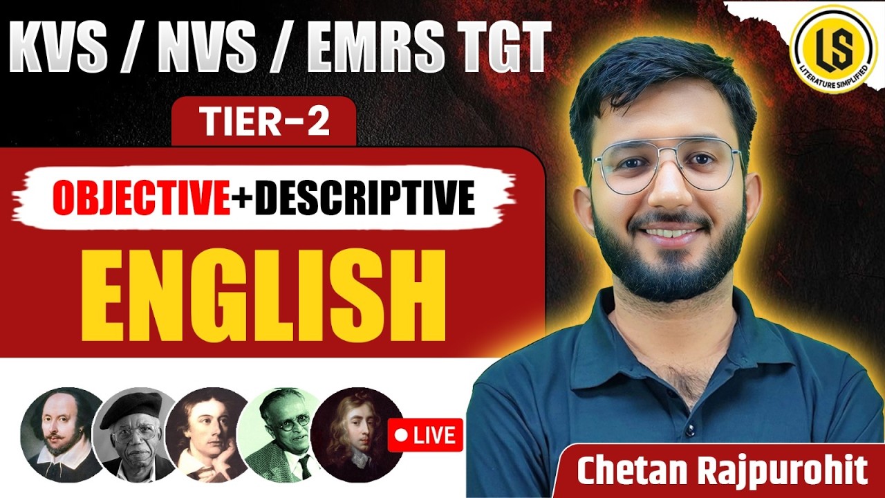 EMRS, KVS & NVS Tier-2 English | Descriptive + Objective Practice