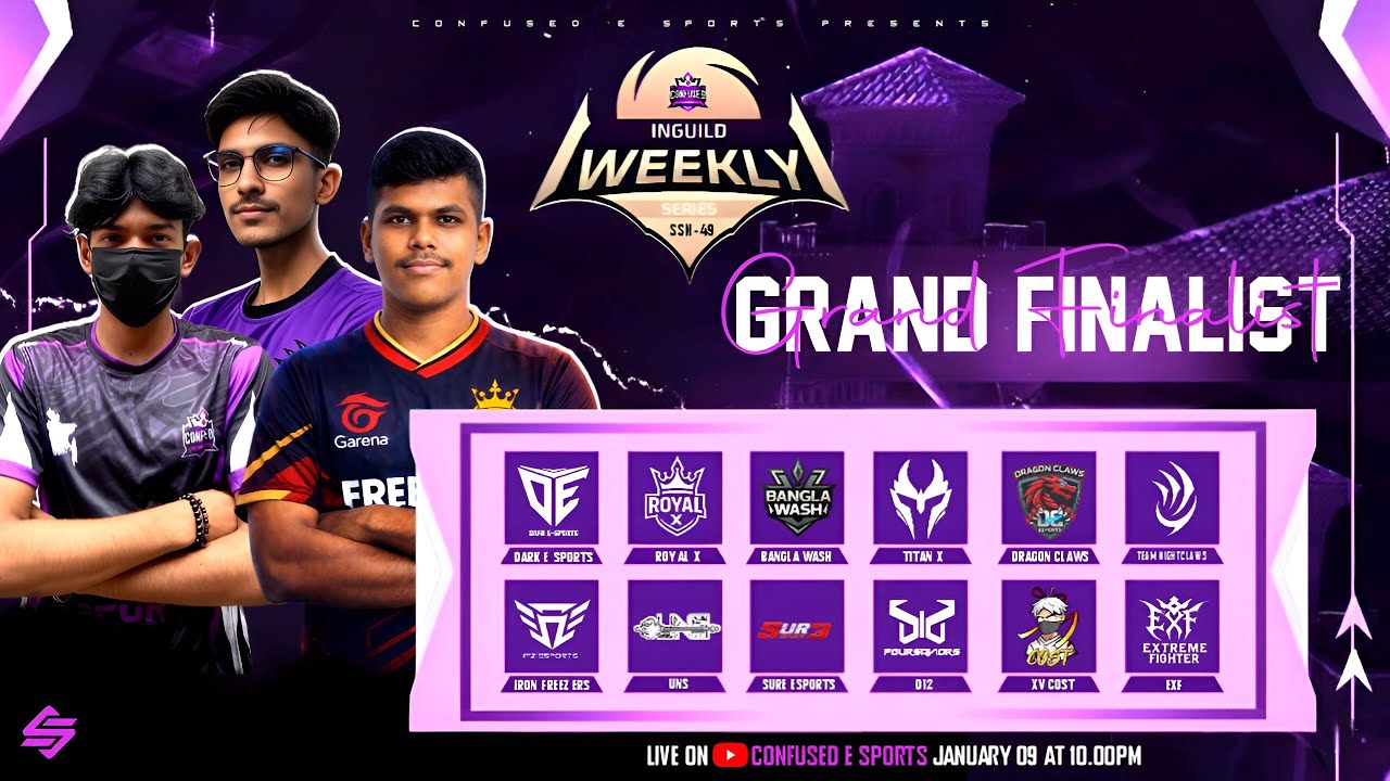 [🔴LIVE] INGUILD WEEKLY SERIES W-49 || GRAND FINAL || CONFUSED ESPORTS || MR WOLFER