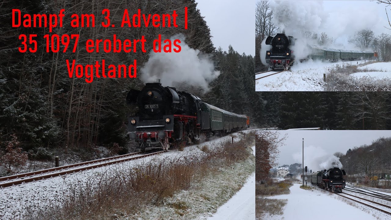 Dampf am 3. Advent | 35 1097 erobert das Vogtland