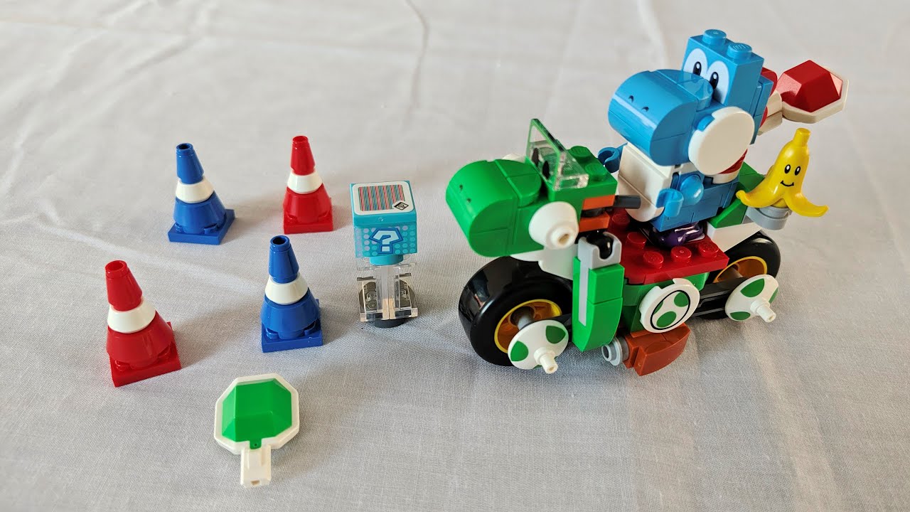 Lego Super Mario #72031: Mario Kart - Yoshi Bike [speed building]