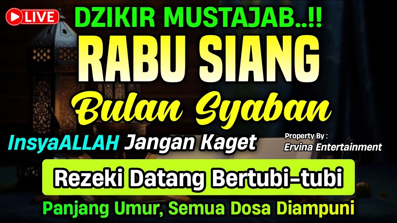 DZIKIR SIANG HARI RABU MUSTAJAB.!! InsaAllah Rezeki Datang Bertubi Tubi | Qori : Ust. Tajul Arifin