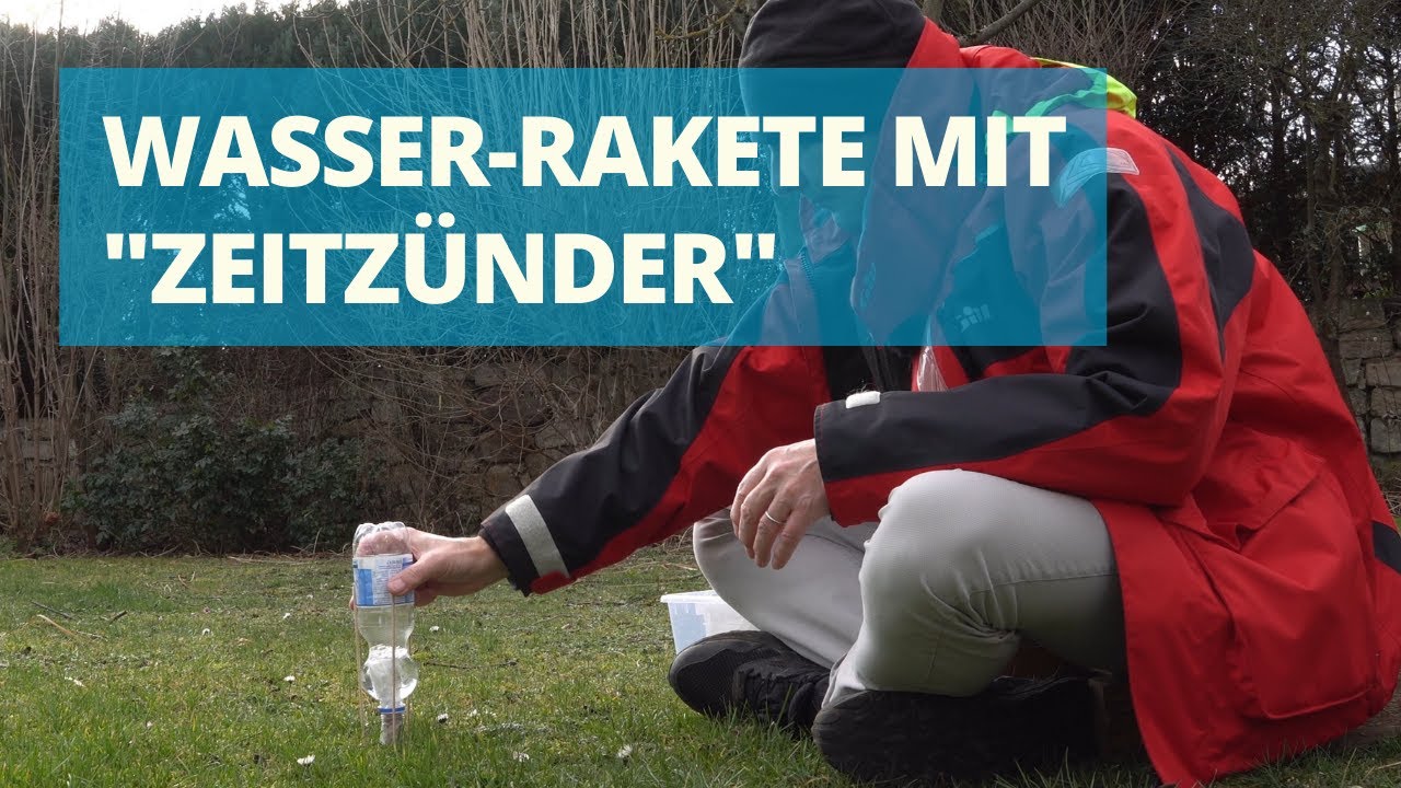 Brauserakete mit „Zeitzünder“ - Experiment