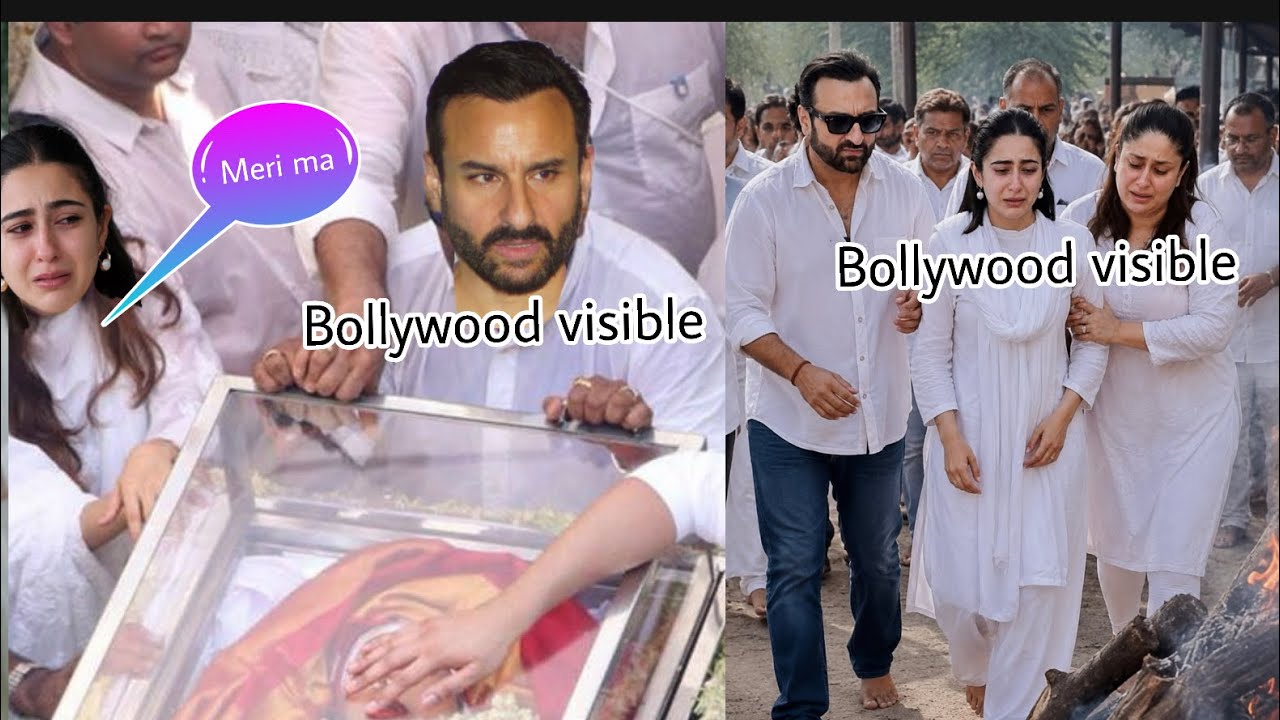 Saif Ali Khan&rsquo;s Ex-Wife Amrita Singh&rsquo;s emotional farewell! Kareena and Sara crying like babies