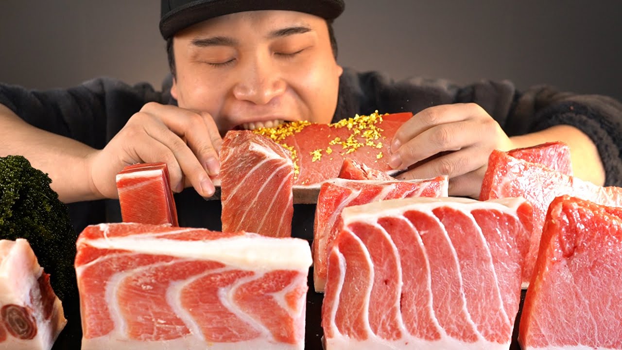 오랜만에 먹는 1등급 통참치와 바다포도 먹방~!! 리얼사운드  ASMR social eating Mukbang(Eating Show)
