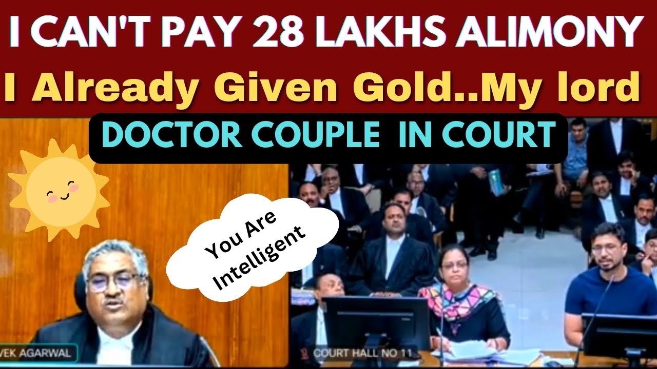 I Can't Pay 28 LAKHS Alimony..Already Given Gold | Doctor Couple Arguments in Court | legalcourts