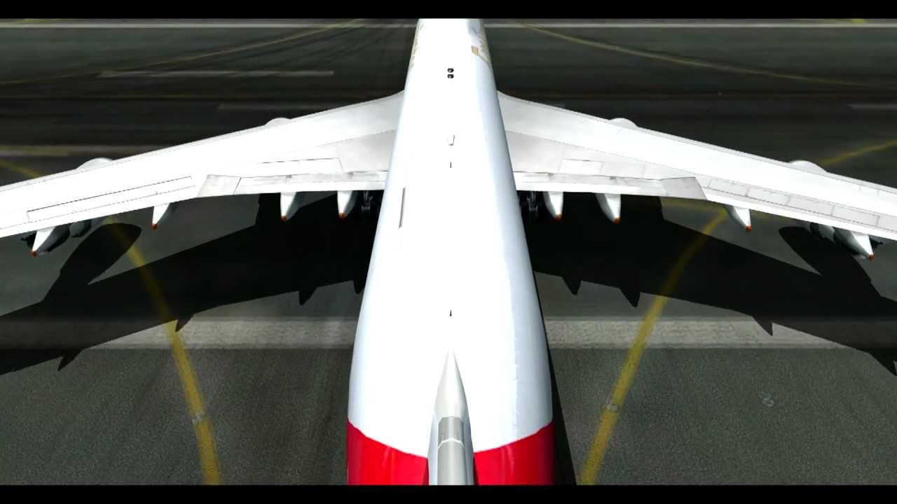 Emirates Sky Cargo B744 Approach & Landing at Dubai OMDB FSX