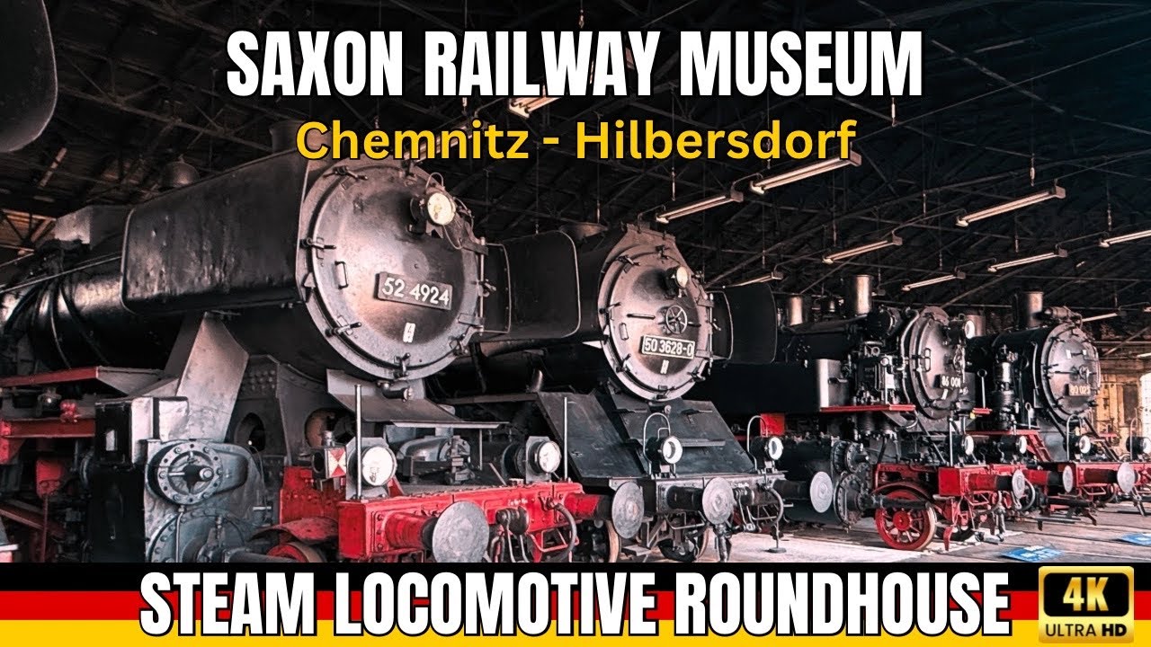 Saxon Railway Museum | Inside Germany’s Forgotten Giants of Steam [4K]