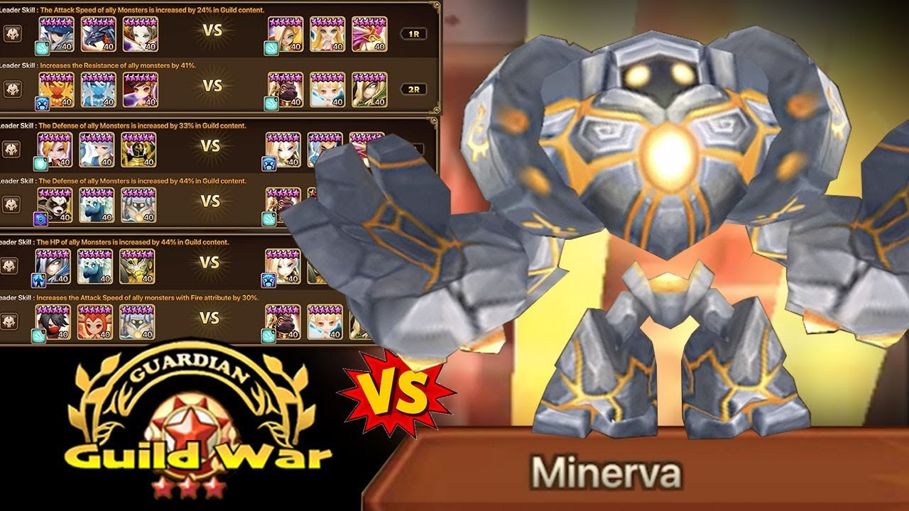 Groggo in a Top Tier Guardian 3 Guild War! - Summoners War
