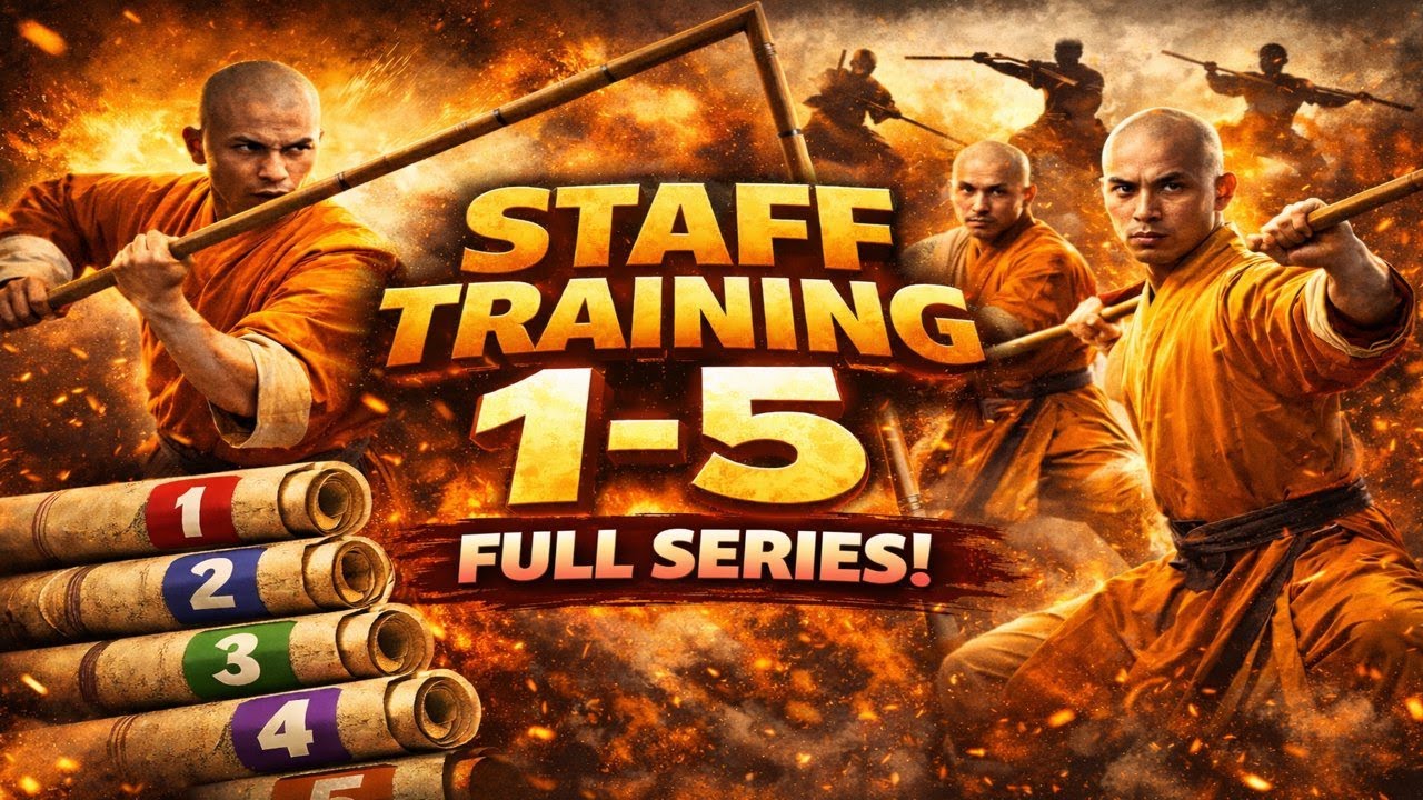 Shaolin Staff Fundamentals | Parts 1–5 Combined