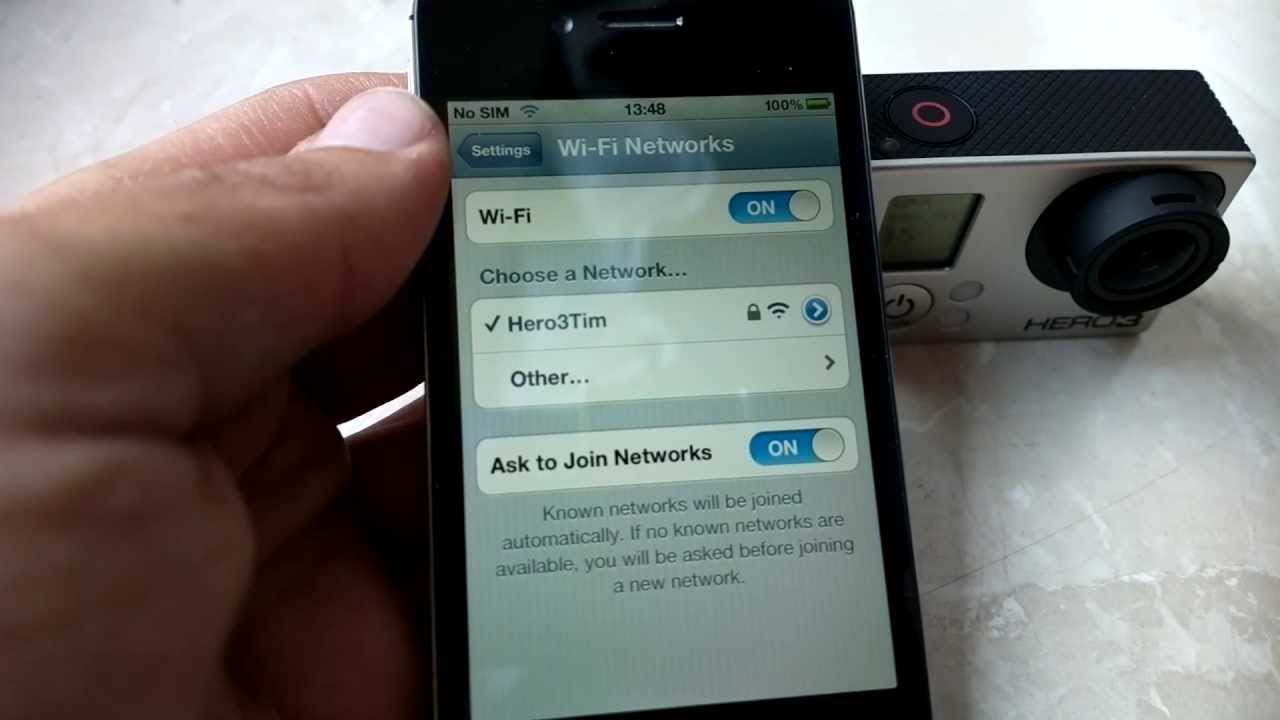 HowTo connect GoPro Hero 3 with Apple iPhone/iPad/iPod using Wifi/WLAN