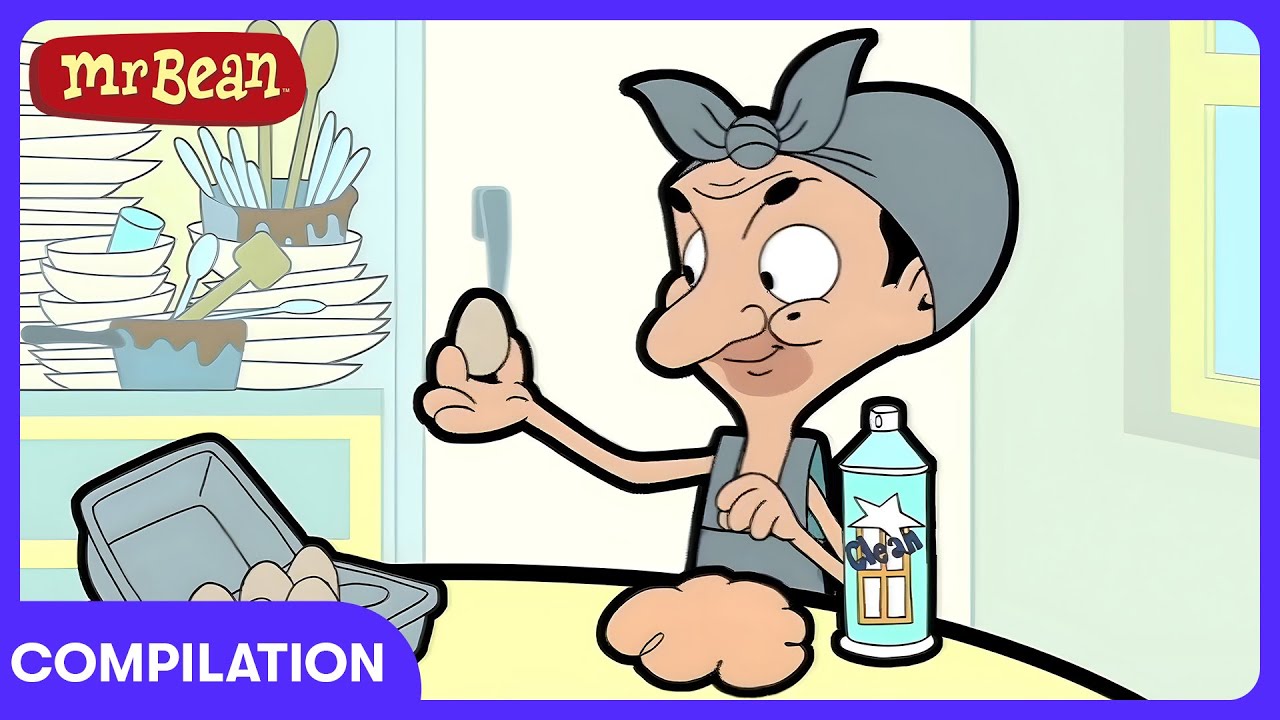 Mr. Bean - Bahar Temizliği ve Banyo Fun | Çocuk Çizgi Film | WildBrain Komedi Kulübü