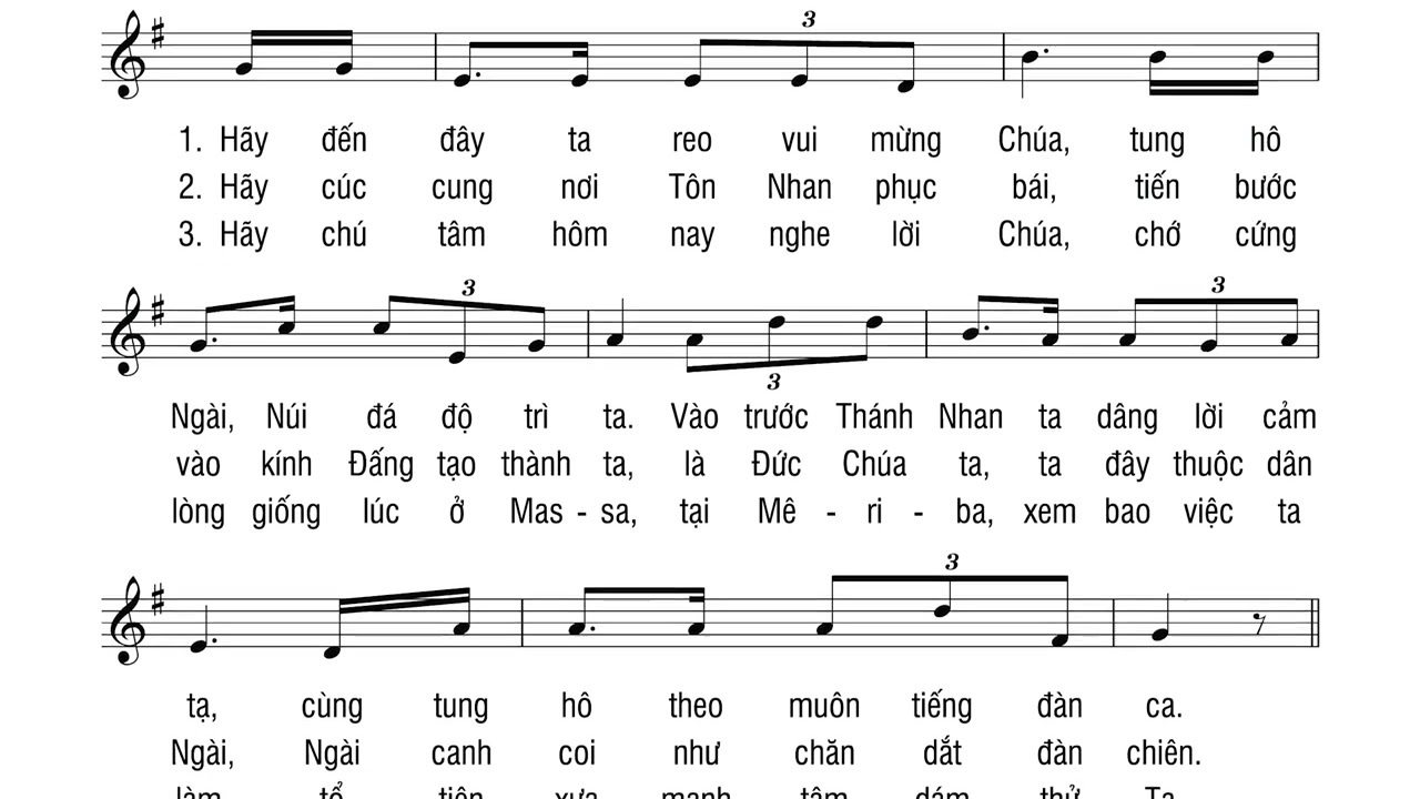Thánh Vịnh 94 - Chúa Nhật 3 Mùa Chay Năm A - Kim Long