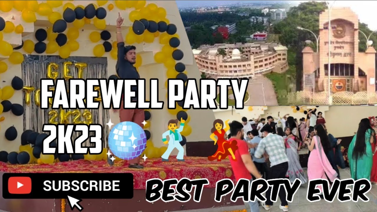 पार्टी में kya kya hogya😂😍|Farewell party KUK2k23|@NikFit4_U |kurukshetra University prty|Kuk|