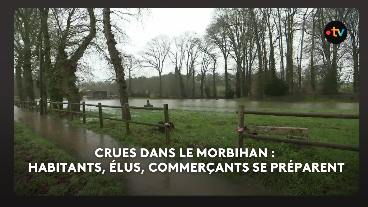 Crues : l'incertitude du coté de Josselin. Les élus, habitants et commerçants se préparent.