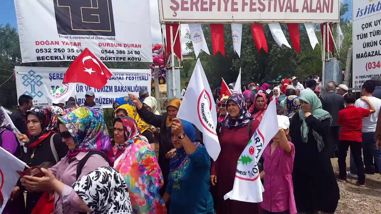 Gühertaş köyü 2016 şerefiye kültür ve sanat festivali girişi