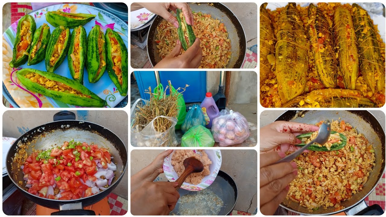 How To Make Stuffed Keema Karelay Recipe | Village Cooking Channel | Saima's Kitchen Corner