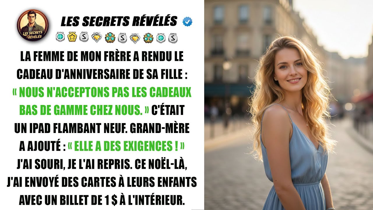 Ma belle-sœur a retourné mon cadeau pour ma nièce, le jugeant 