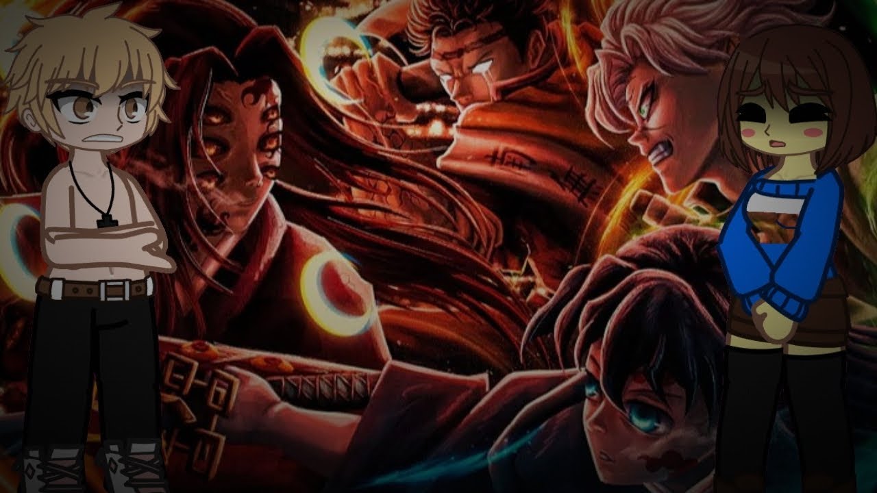 Personagens Aleatórios reagindo a Kokushibo Vs Hashiras (Ashur4) - Regaça Hashira😈🌛