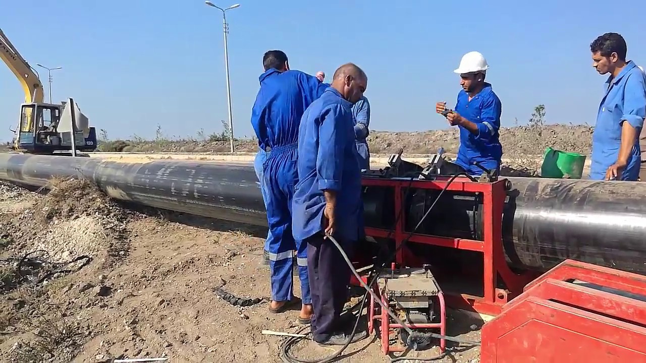 طريقة لحام مواسير البولى ايثيلين ( بالمكواة )