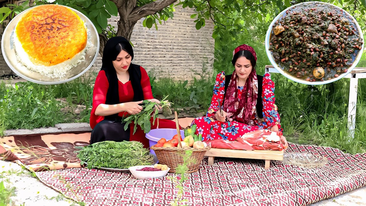 Ghormeh Sabzi(قورمه سبزی)The best Iranian traditional food |  Rural Lifestyle in Iran