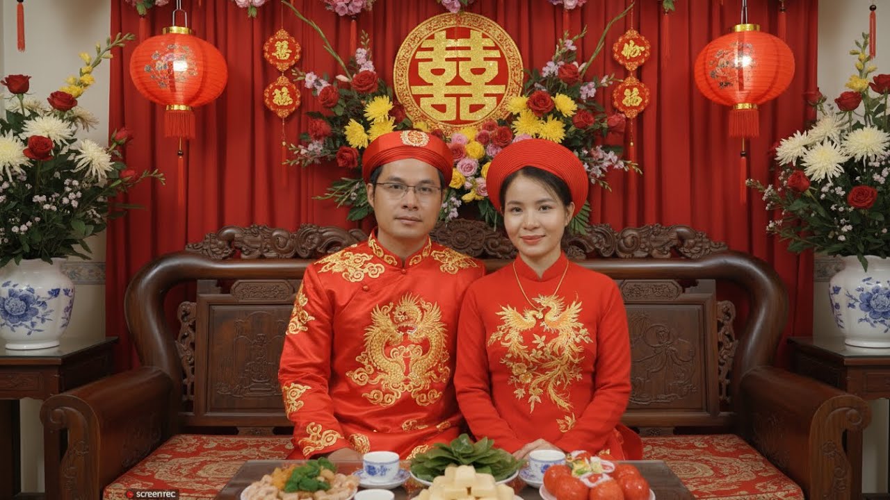 Real-Life Moments: Ly Tu Diem & Toan&rsquo;s Beautiful Traditional Vietnamese Engagement Ceremony