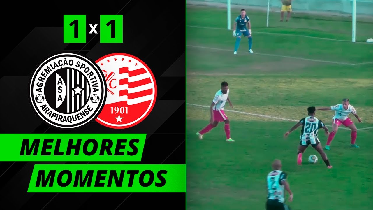 ASA empata em jogo-treino contra o Náutico | ASA 1 x 1 Náutico | Melhores Momentos
