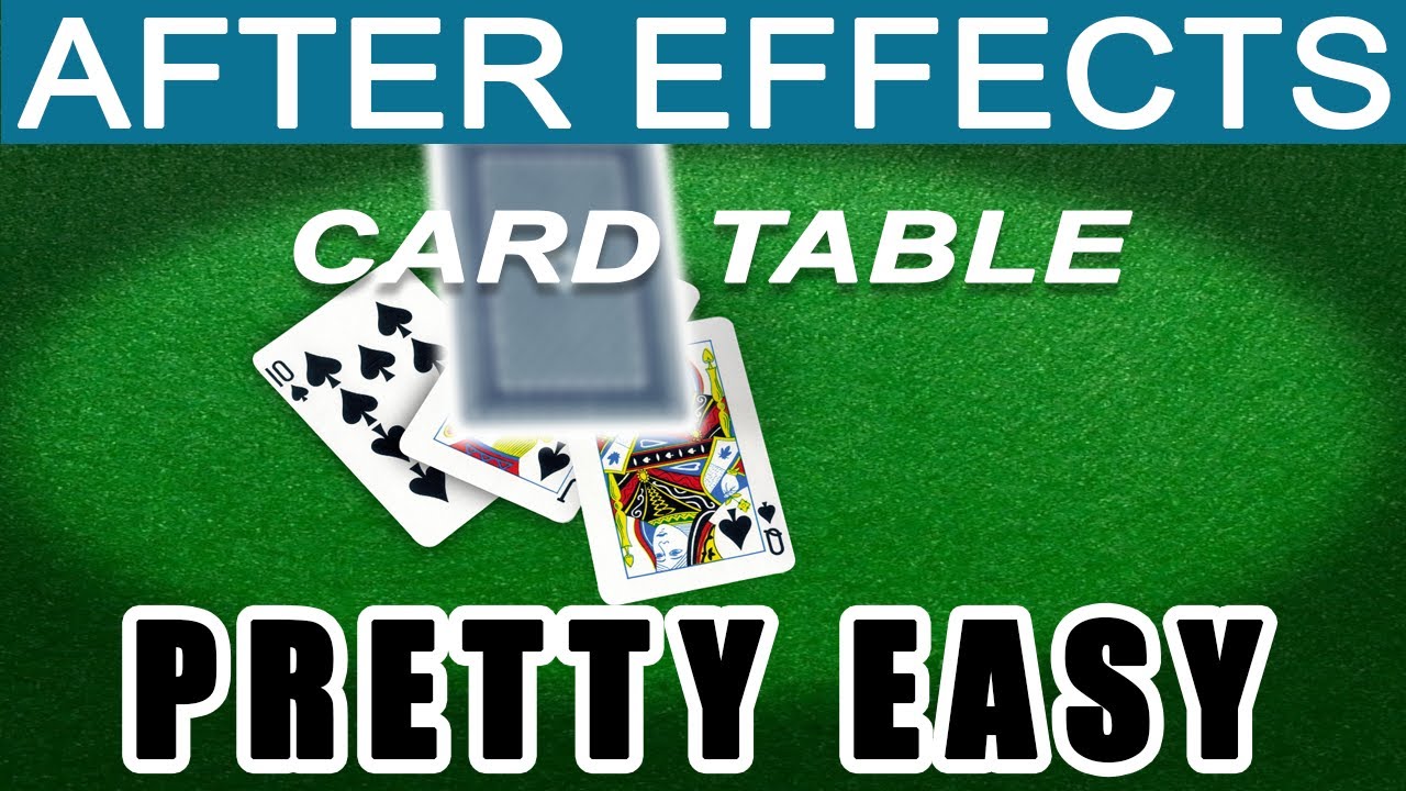 AFTER EFFECTS DEALING CARDS ANIMATION