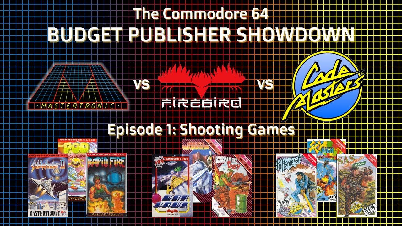 Commodore 64 Budget Publisher Showdown - Mastertronic vs Firebird vs Codemasters - Episode 1