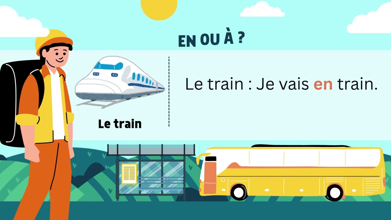 Blue and Green Illustrative Public Transportation Presentation 1
