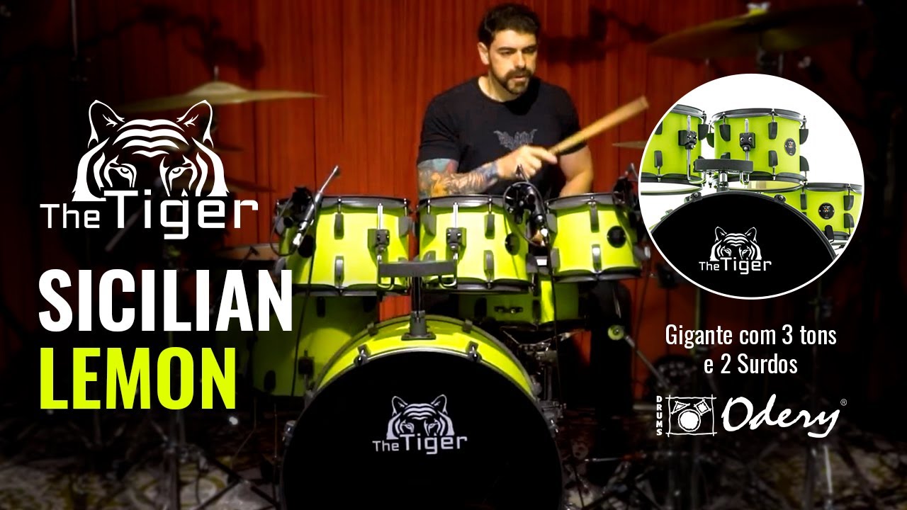 ODERY Barata e GIGANTE! The Tiger Sicilian Lemon com 7 Peças