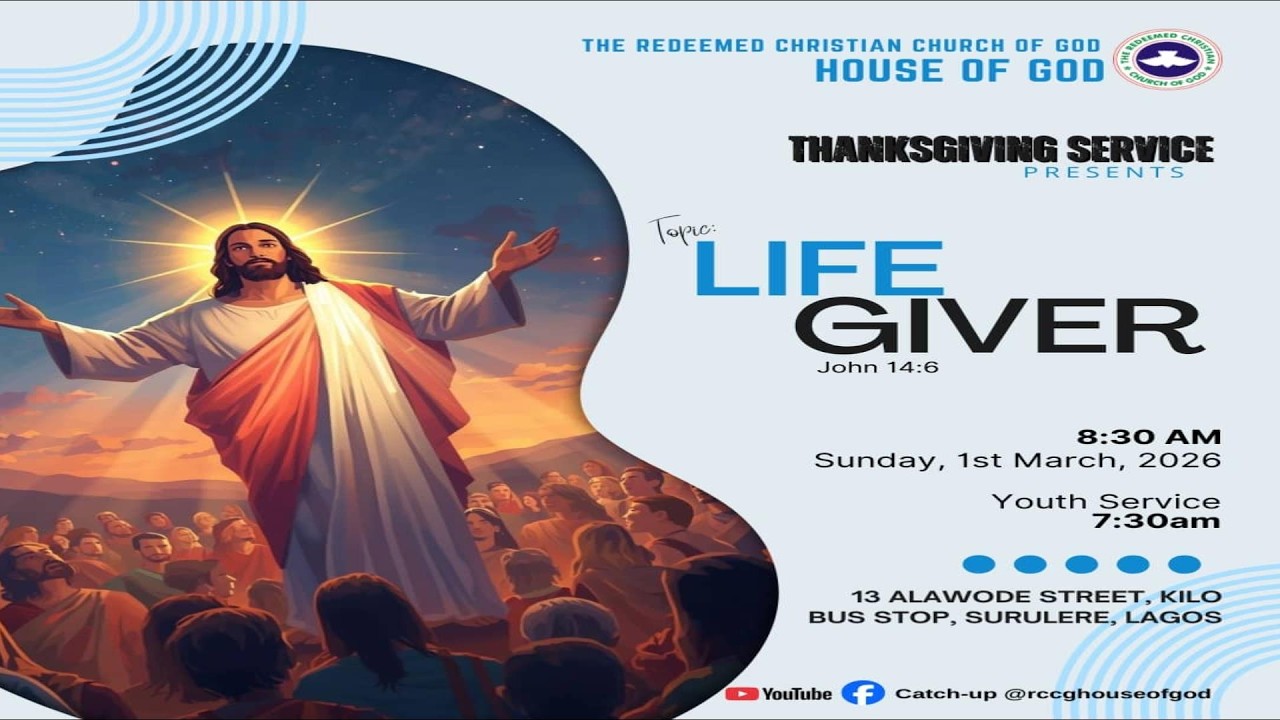 THANKSGIVING SERVICE 1ST MARCH 2026