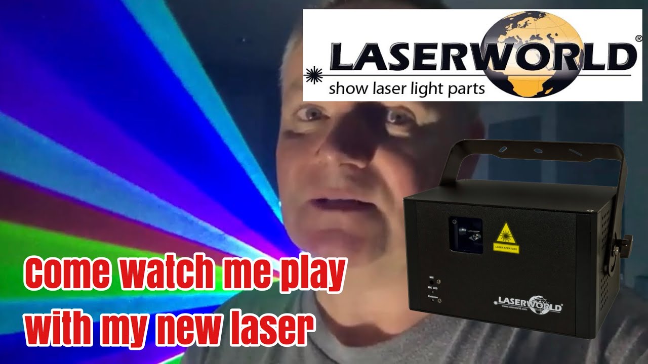 Testing my new Laserworld laser & controller