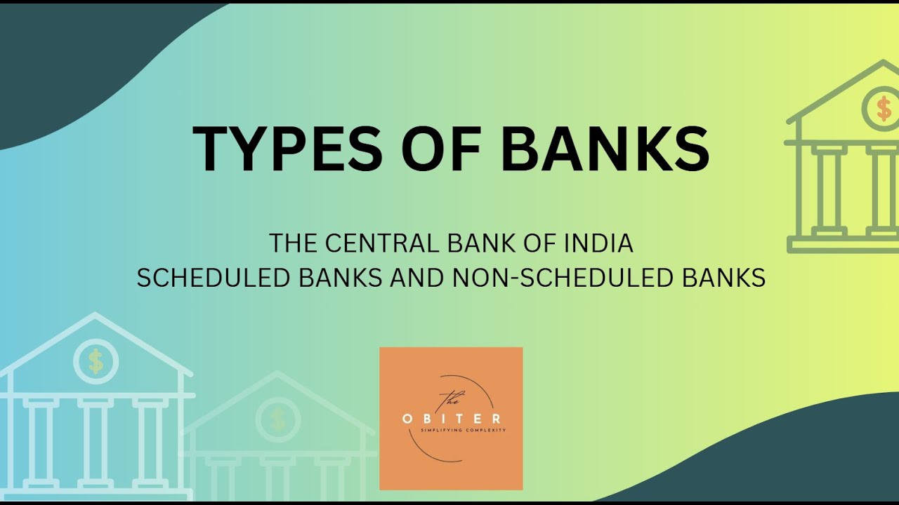 Types of Banks Explained: The Central Bank, Scheduled & Non-Scheduled Banks || Part 1