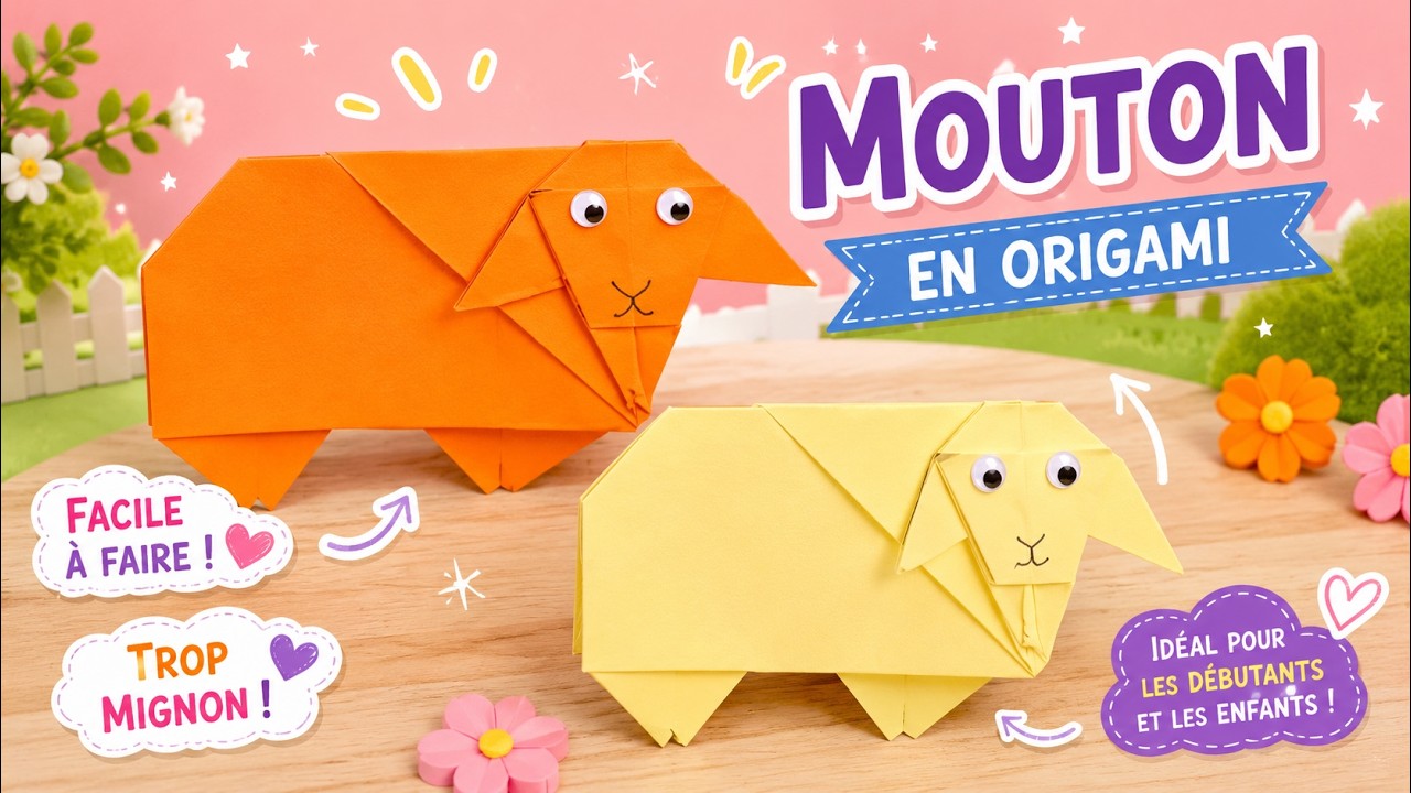 Comment faire un mouton en origami🐑