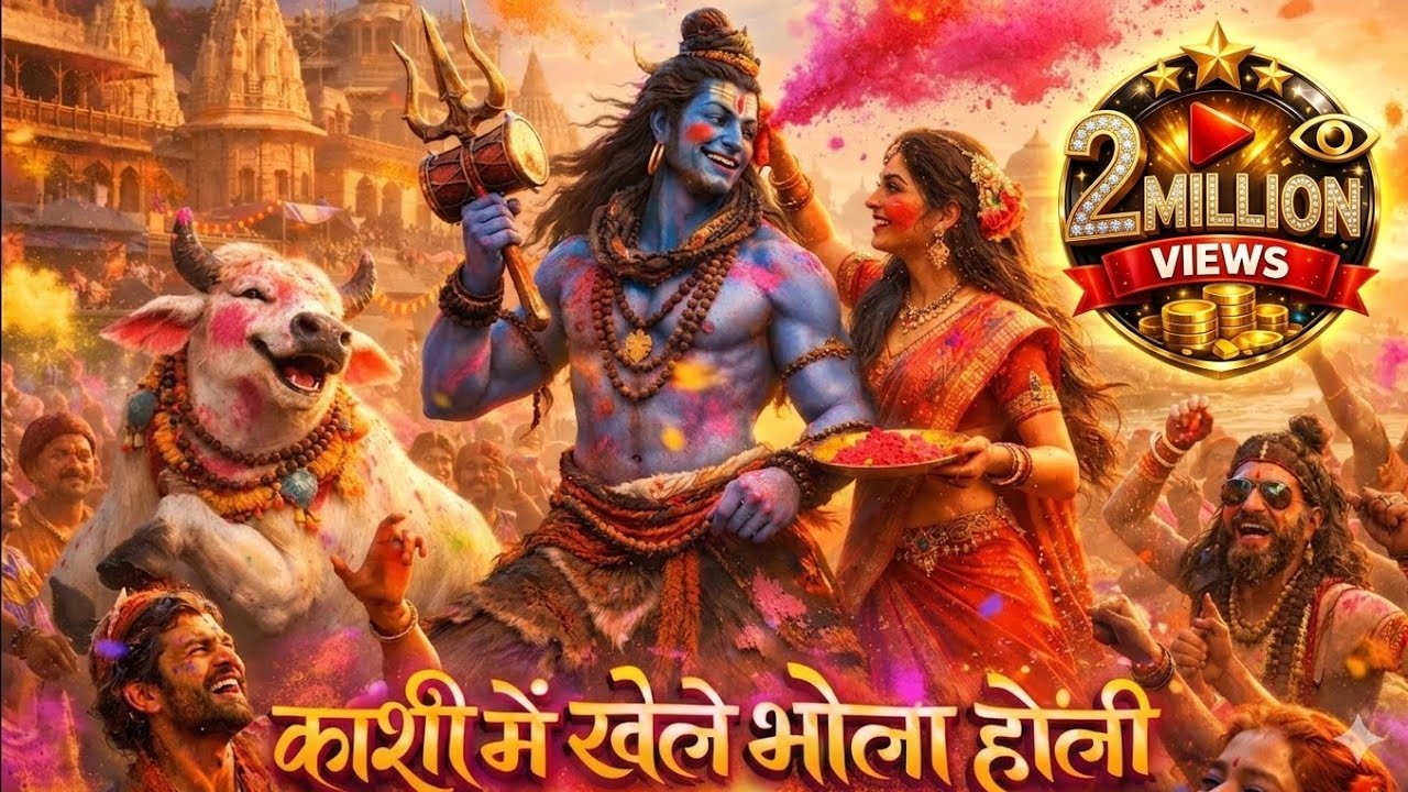 काशी में खेले भोला होली 🔱🎨 | Mahadev Holi Song | Shiv Shankar Holi | Holi Special 2026