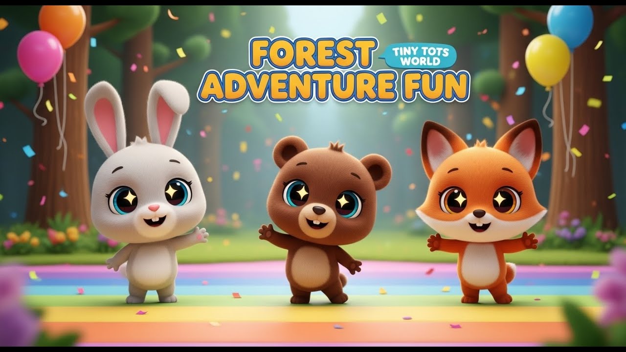Baby Animal Forest Song 🐰🎶 | Tiny Tots World