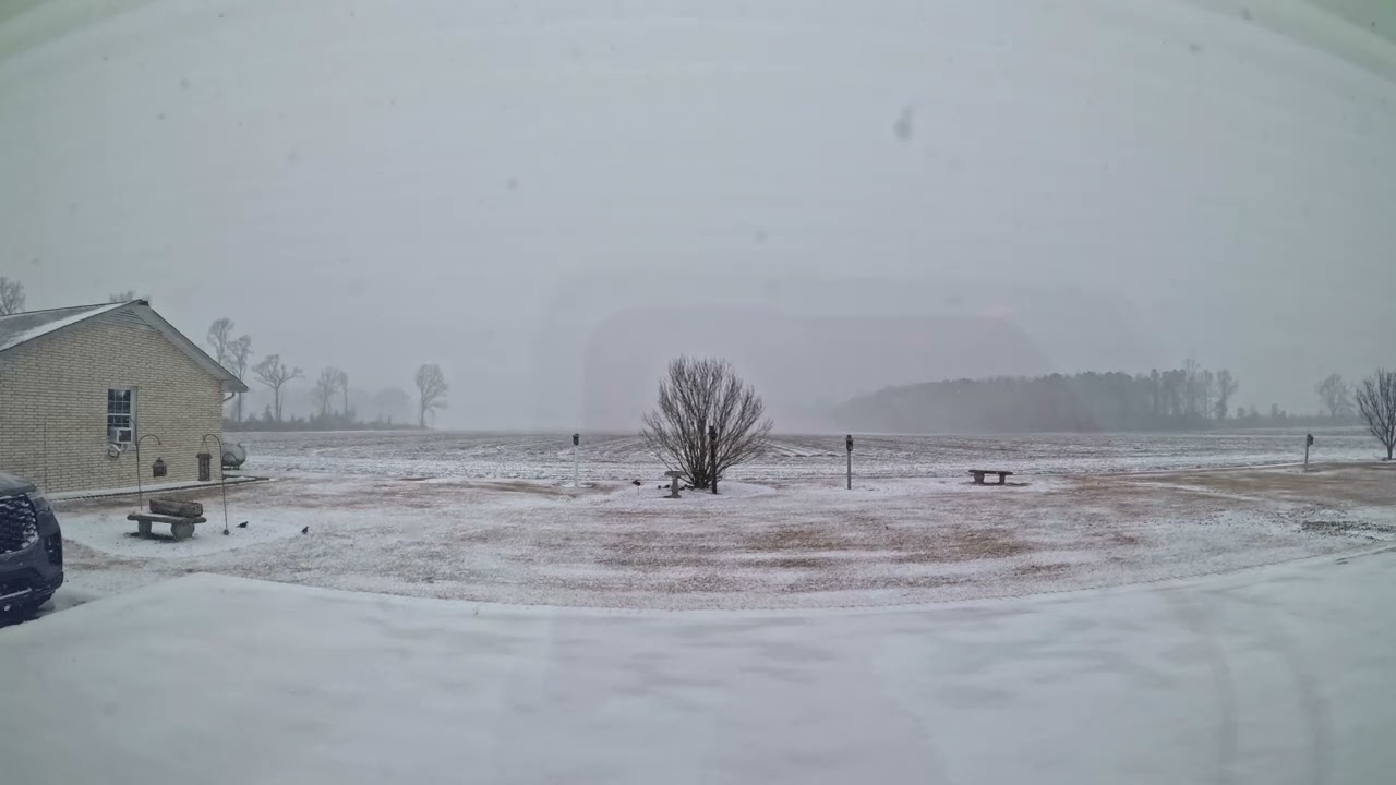 North Carolina Snowfall timelapse