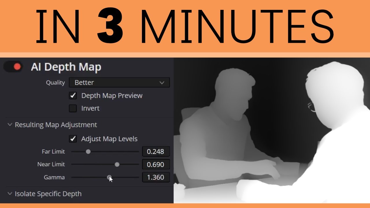 DaVinci Resolve AI Depth Map in 3 Minutes