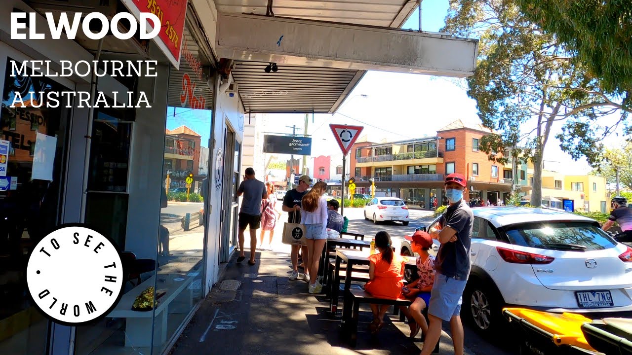 ELWOOD - MELBOURNE, AUSTRALIA - ASMR Relaxing Virtual Walk along shopping strip