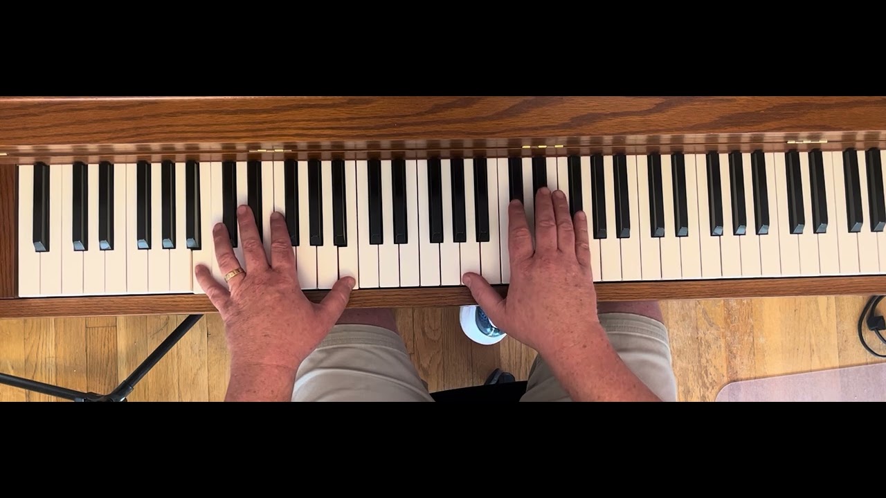 Brian Wilson piano/voice cover - It’s Over Now (overhead shot)