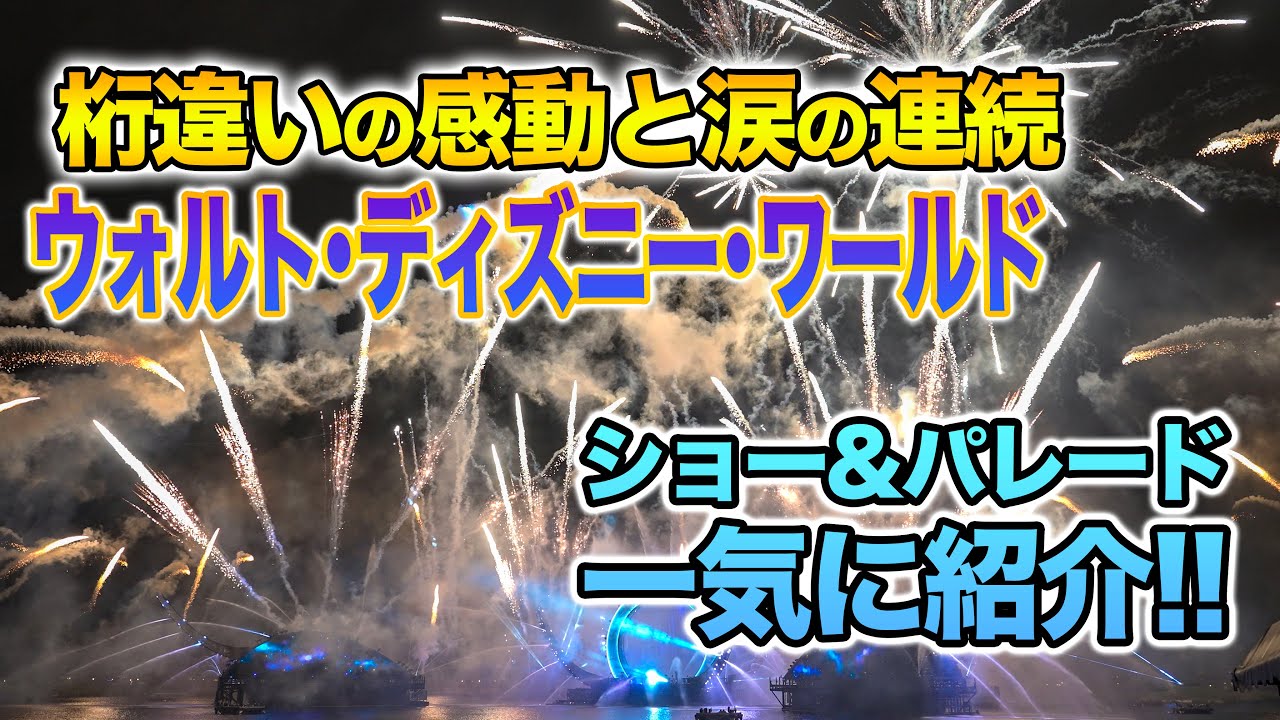 【感動の連続】ウォルト・ディズニー・ワールドのショー&パレード