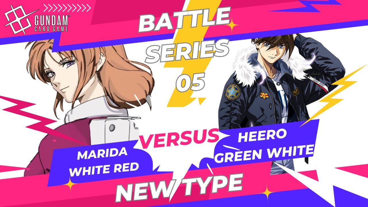 [BATTLE SERIES #5] NEW TYPE FINAL Marida Red White Ping versus Heero Wing Zero Green White !
